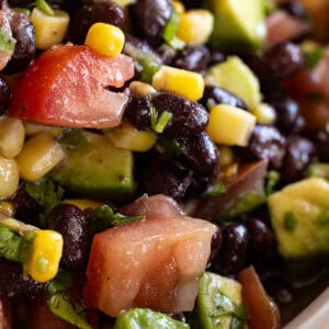 Close up of salsa.