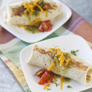 This Breakfast Burrito is a great way to use up leftover baked potatoes and makes for a filling breakfast! | Countryside Cravings