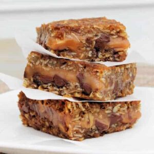Chocolate Caramel Oatmeal Bars