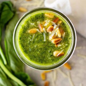 How to Make Basil Pesto -a simple recipe that everyone should have! It's so quick and easy to make and tastes so much better than the store bought!
