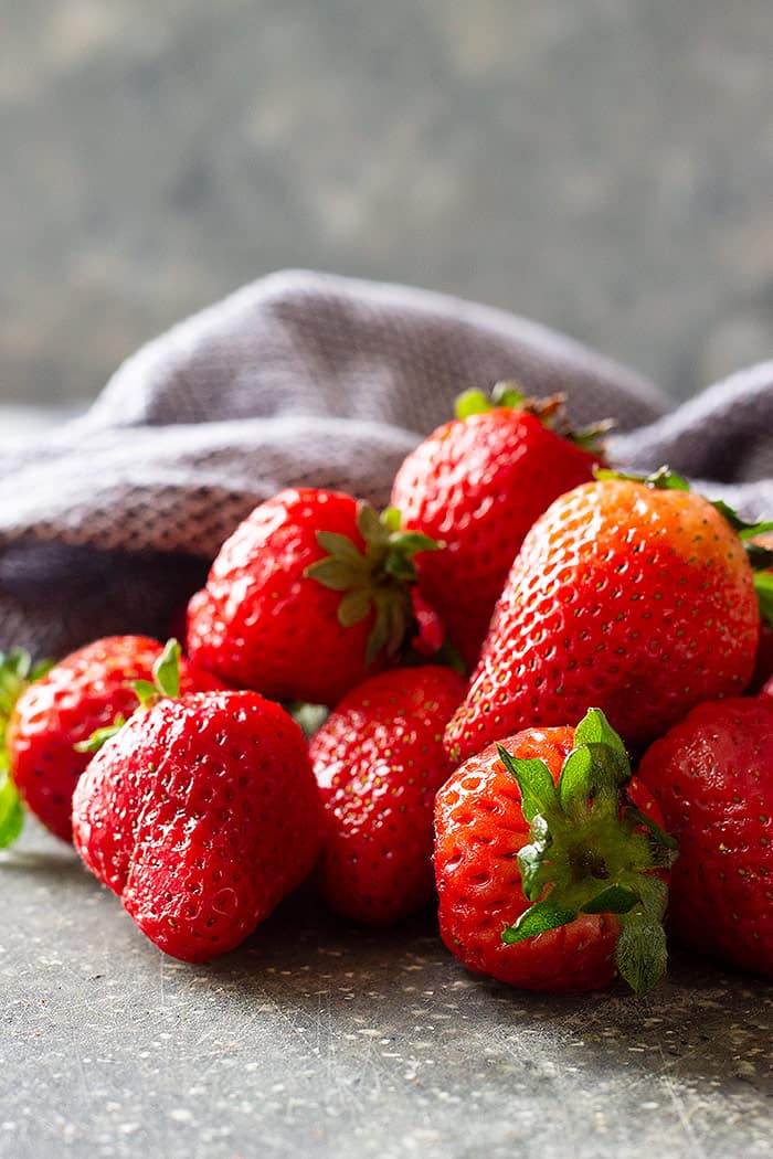 Fresh ripe strawberries.