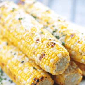 This Parmesan Garlic Grilled Corn makes a great bbq side dish and it's quick!