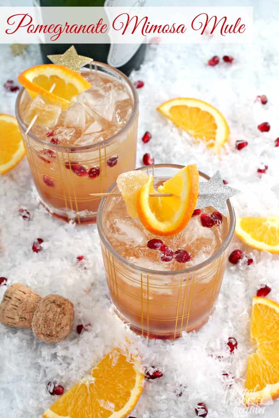Two classic cocktails come together into one delicious & bubbly concoction in this Pomegranate Mimosa Mule. Perfect for a midnight toast or a weekend brunch!