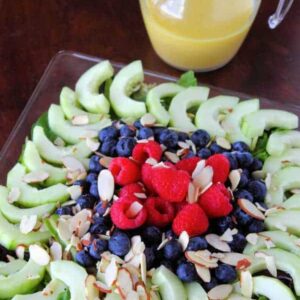 Powerhouse Salad with a Creamy Lemon Dressing