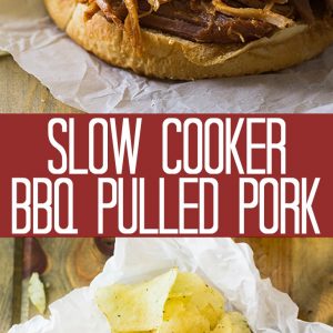 how to recipe images with text overlay for slow cooker bbq pulled pork