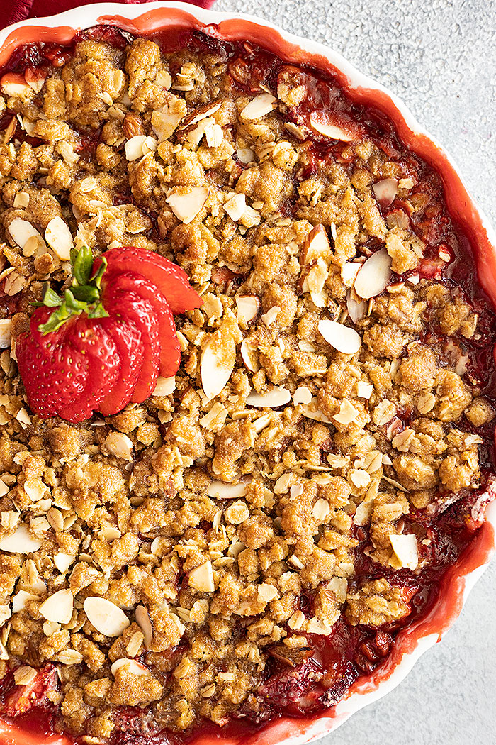 Close up of crisp fresh from the oven. 