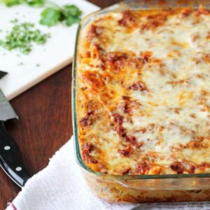 Three Cheese Pasta Bake