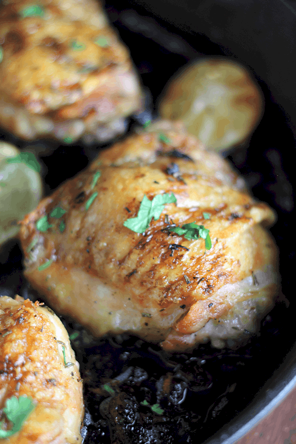 Lemon Garlic Chicken Thighs
